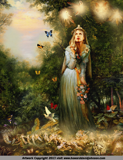 Fairy Land Painting Faries art Faerie encounter